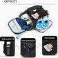 Kalesi Gym Duffle Tennis Bag Backpack 4-Way Waterproof with Shoes Compartment for travel Sport Hiking laptop (Black 02)