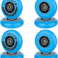 AOWESM Inline Skate Wheels 80mm 76mm 72mm 85a Outdoor Indoor Black Blue Red Roller Hockey Blades Replacement Wheels w/Bearings ABEC-9 and Floating Spacers (8-Pack)