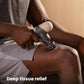 RENPHO Mini Thermal Massage Gun with Heat, Portable Deep Tissue Percussion Massager, Color Silicone Sleeves Travel Size with Carry Case, Grey