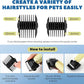 Pet Grooming Clippers 280W for Thick Heavy Coats, 2000-6000rpm Stepless Speed Control & 10ft Power Cord, Low Noise< 50db, Dog Trimmer Kit with Extra Detachable Blade (280W)