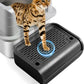 Cat Litter Box Step, Cat Litter Box Ramp Mat with Filter Function for Self-Cleaning Cat Litter Box, Easy to Clean, Cat Pedal Step Stool Ideal for Kitten & Elderly Cats (Black)