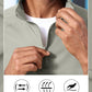 Aulemen Men's Casual Quarter Zip Pullover-Athletic Windbreaker Lightweight Jackets Hiking Golf for Men Mock Neck with Pockets