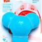 WEST PAW Zogoflex Tux Treat Dispensing Dog Chew Toy – Interactive Chewing Toy for Dogs – Dog Games for Aggressive Chewers, Fetch, Catch – Holds Kibble, Treats, Small 4", Aqua Blue