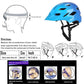 Kids Bike Helmet,Bavilk Kids Boys Girls Bike Helmets with LED Light Detachable Visor Children Youth Teen Multi-Sport for Skating Cycling Scooter Skateboard Adjustable & Lightweight 19.7"-22.4"