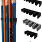 Wall Mount Hockey Stick Holder | Ice Hockey Stick Organizer (Black, 2 Stick Wall Mount)