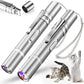 Cat Pointer Toy 2 Pack, Red LED Light Pointer Cat Toys for Indoor, USB Rechargeable 3 Light Colors Interactive Pet Toys, Chaser Training Interactive Toy