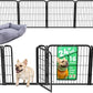 FXW Homeplus Unleashed Indoor Dog Playpen - Stress-Free and Safe Play, Heavy Duty 24 Inch 16 Wire Panels Dog Pen for Puppy and Small Dogs, Black│Patented