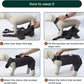 Kuoser Dog Surgery Recovery Suit, Thigh Wound Protective Sleeve for Dogs, Dog Recovery Sleeve for Female Male Dogs, Pet Surgical Suit for Spay Neuter, Dog Onesie After Surgery, Gray S