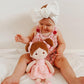 Soft Baby Doll Toys (12''), My First Baby Rag Doll for 1 Year-Old Girl Birthday Gift, Christmas Plush Toys Gift for Toddler Kids Infants -FloraBelle(Pink)