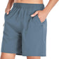 Men's Gym Shorts Sports Quick Dry Workout Running or Casual Training Short with Zipper Pockets