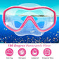 GoseWave Snorkeling Gear for Kids, Kids Snorkel Set for Ages 5-15, Anti-Fog Diving Mask and Dry Top Snorkel Set, Unisex Swimming Goggles with Nose Cover