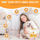 Pet Dental Finger Wipes for Dogs and Cats, Dog Teeth Cleaning Wipes, Dog Dental Care Wipes, Reduce Plaque & Tartar Buildup, Freshen Breath, Cleaner Mouth, Coconut Scent, 50Pcs