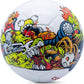 SHOKE Soccer Ball Size 5 Graffiti Cartoon Surface 32 Panels Slip Resistant Recreation Practice Soccer Ball, Outdoor & Indoor Cartoon Soccer Balls for Youth Girl and Adult