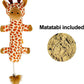 TTcat Catnip Silvervine Matatabi Pillow for Cats & Kittens,Cat Kicker Toy,Crinkle Sound Toy,Large Size Cat Pillow Soothing Plush(Giraffe).