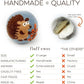 Fluff Ewes Wool Dryer Balls 3 Pack Premium New Zealand Wool Laundry Balls for Dryer, No Static Dryer Balls Laundry Reusable, XL Hedgehog Dryer Balls, Baby Dryer Balls for Dryers - Hedgehog and Homies