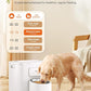 Automatic Dog Feeder for Large Breed, 15L/ 63Cups Vacuum-Sealed Storage & Timed Auto Dog Food Dispenser 2in1, Airtight 100% Freshness, Anti-Blockage, Support up to 22mm Pet Food, Stainless Steel Bowl