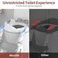 Potty Training Seat, Upgrade 2 in 1 Potty Training Toilet for Toddler, Toddler Toilet Seat for Boys Girls with Splash Guard, Anti-Slip Pad and Step Stool (Grey)