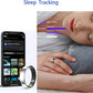 Fitness Tracker, Smart Ring for Women Men, Sleep Tracker Ring with 24/7 Heart Rate Monitor, Fitness Ring with Activity Tracker, Step Counter, Calorie Pedometer, No APP Fee, iOS Android (Black, 8)