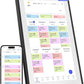 21.5 Inch Digital Calendar, WiFi Smart Electronic Calendar & Chore Chart, 1920 * 1080 IPS Touch Screen HD Display for Family Schedules, Streamline Household Organization, Wall Mount Included
