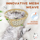 Supet Soft Air Mesh Cat Cone Collar Alternative, Adjustable Breathable, Lightweight Anti Scratch (M)
