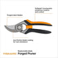 Fiskars Bypass Pruning Shears, 1-Inch Cut Capacity Softgrip Pruner, Forged Steel Replaceable Blade Stays Sharp Through Heavy Use with Rust Resistant, Low-Friction Coating