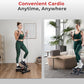 Sunny Health & Fitness Mini Stepper for Exercise at Home, Stair Step Workout Machine with Resistance Band and Over 300lb Weight Capacity, Optional Twist Motion and Free SunnyFit App Connection