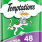 Temptations Classic Crunchy and Soft Cat Treats, Seafood Medley Flavor, 48 oz. Pouch