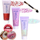 Body Glitter Face Glitter Gel: Singer Concerts Disco Festival Rave Accessories Face Glitter Makeup 150ml Chunky Sequins Mermaid Face Body Hair Glitter Gel (Red&White&Pink)