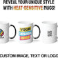 Personalized Coffee Mug – Custom Photo, Text, or Logo Ceramic Magic Mug Tea | Taza Personalizada with Heat Sensitive Color Changing Cup | Customized Gift Idea for Men & Women - Black Starry |11oz