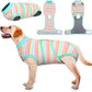 Kuoser Recovery Suit for Dogs Cats After Surgery, Professional Pet Recovery Shirt Dog Abdominal Wounds Bandages, Substitute E-Collar & Cone,Prevent Licking Dog Onesies Pet Surgery Recovery Suit