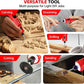 Dog Nail Grinder - Upgraded Pet Nail Grinder, Electric 5 Speeds LED Lights Ring Rechargeable Dog Nail Trimmers Kit, 40 Accessories Cordless Pet Nail Grinder for Dogs Cats and Small/Medium Animals Red