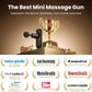 BOB AND BRAD Q2 Mini Massage Gun, Pocket-Sized Deep Tissue Massager Gun, Portable Percussion Muscle Massager Gun, Ultra Small & Quiet Muscle Massage Gun with Carry Case, Home Gym Travel, Black
