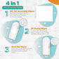 100 Pet Wipes (8x8'' Unscented) - 100 Ear Wipes (Coconut) - 50 Dental Wipes (Mint Infused) for Dogs & Cats, 250 Wipes, Alcohol-Free, Safe & Gentle- Great Value Bundle, Pet Care