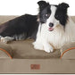 Bedsure Orthopedic Dog Beds Large Sized Dog - Washable Large Dog Cat Bed Waterproof, Comfort Dogs Couch Sofa with Washable Removable Cover, Pet Bed with Nonskid Bottom, Hazel, 35"