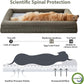 WNPETHOME Giant Dog Bed, Washable Dog Couch with Removable Waterproof Cover, Orthopedic Large Pet Sofa Bed with Bolster Sides for Sleeping