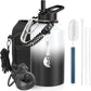 Insulated Water Bottle 64 oz, Triple Wall Vacuum Stainless Steel(Cold for 48 Hrs),Leak Proof & BPA-Free,Half Gallon Water Bottle with Reflective Paracord & Flip Straw for Sports & Travel, DarkGray