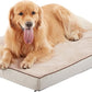 Orthopedic Memory Foam Dog Bed, Cooling Dog Beds for Extra Large Dogs -Waterproof Pet Bed for Crate with Removable Washable Cover, XXL(47inch,110Lbs)