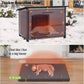 GUTINNEEN Dog House Insulated Outdoor Dog Kennel with Liner for Winter Large(Off-White)