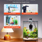 VEVOR Fish Tank Aquarium, 5 Gallon Square Ultra-Clear Glass Starter Smart Tank Adjustable 3 Color Lighting, Self Cleaning System Fishbowl for Freshwater & Saltwater Fish Home, Office, or Pet Use