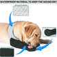 COODEO Dog Socks to Prevent Licking Paws, Healing Boots & Paw Protectors with Non-Slip Bottoms for Wound Protection, Waterproof Sleeve Shoes for Licking（Grey，3XL_Left