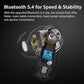 TOZO Crystal Pods Hybrid Active Noise Cancelling Wireless Earbuds, 10mm Drivers Deep Bass Stereo Sound, 4 Mics Smart ENC AI Calls, 32 EQ via App, Bluetooth 5.4 Headphones, Crystal Case Design