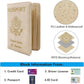 Melsbrinna Rfid Passport Holder for Travel women/Men, Cute Passport Wallet Rfid Blocking Card Slots, Rfid Passport Cover/CaseTravel Wallet, Passport Book Holder (1, Beige)