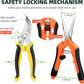 3-Pack Stainless Steel Pruning Shears, Pruning Snips and Clippers for Gardening