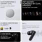 CMF Buds Pro 2 Wireless Earbuds, Hi-Res Audio with LDAC, 50 dB Hybrid Noise Cancelling Earbuds, Ultra Bass Technology, Bluetooth 5.3, 43H Play Time with Charging Case, 6 HD Mics Headphones, Light Grey
