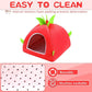 UPINS Guinea Pig Hideout,Guinea Pig Bed Washable Small Animal House Cage Accessories for Chinchillas Hamsters Hedgehogs Ferrets Bearded Dragons and Rats