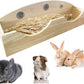 Hamiledyi Rabbit Hay Feeder, Bunny Hay Feeder Rack,Bunny Food Manger Wooden Hay Manger Rack Rabbit Hay Holder Feeders Grass Holder for Guinea Pig Chinchilla Hamster