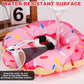 BINGPET Cat Cone Collar Soft,Waterproof Cat Recovery Collar to Stop Licking,Cute Donut Elizabethan e Collar for Cats Kittens Puppies Wound Healing After Surgery(Donut Pink,Medium)