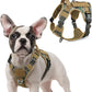 rabbitgoo Tactical Dog Harness for Small Dogs, No Pull Military Service Vest with Handle & Molle, Easy Control for Training Walking, Adjustable Reflective Straps, Brown camo, S