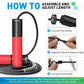 Weighted Jump Rope for Men, Women (1.5LB) - Alloy Steel Handles, Speed Skipping Rope, Gym,Indoor/Outdoor - Fitness, Workout, Boxing - Solid PVC & Cotton Rope