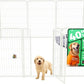 FXW Homeplus Unleashed Indoor Dog Playpen - Stress-Free and Safe Play, Heavy Duty 40 Inch 12 Wire Panels Dog Pen for Medium and Large Dogs, White│Patented